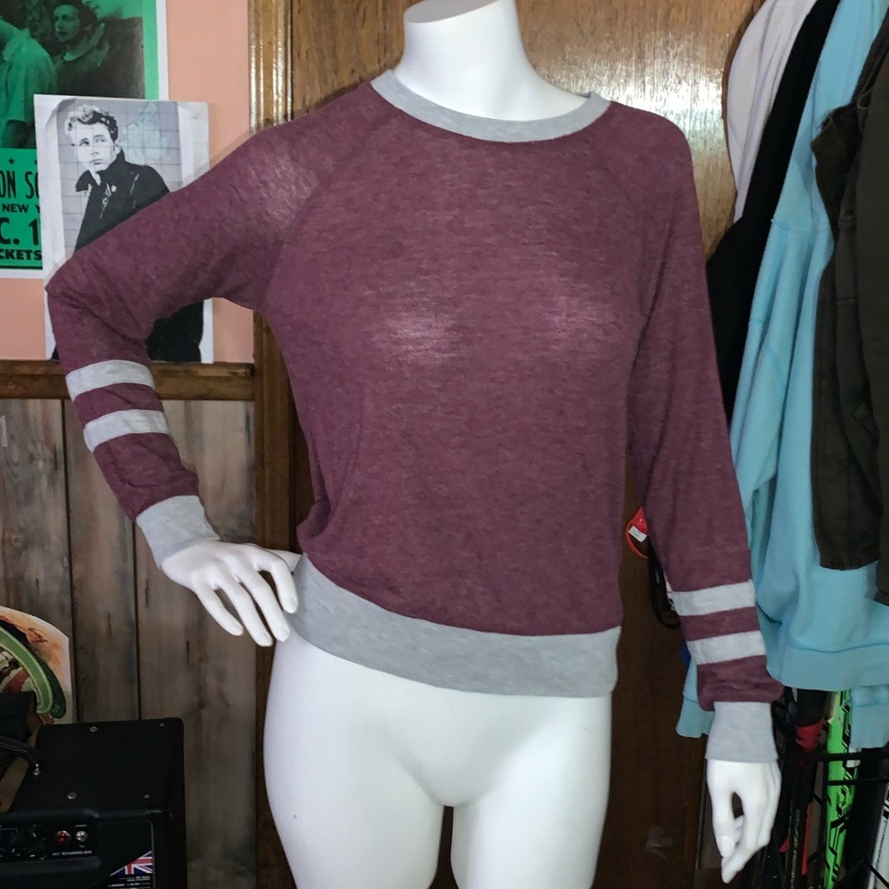 Long sleeve maroon shirt